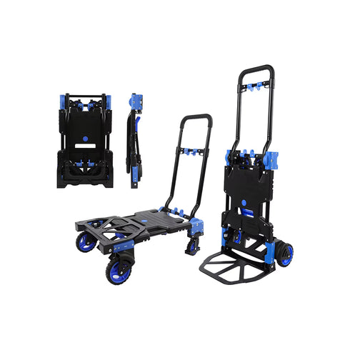 2 in 1 Folding Upright Hand Truck Trolley & Flatbed Cart